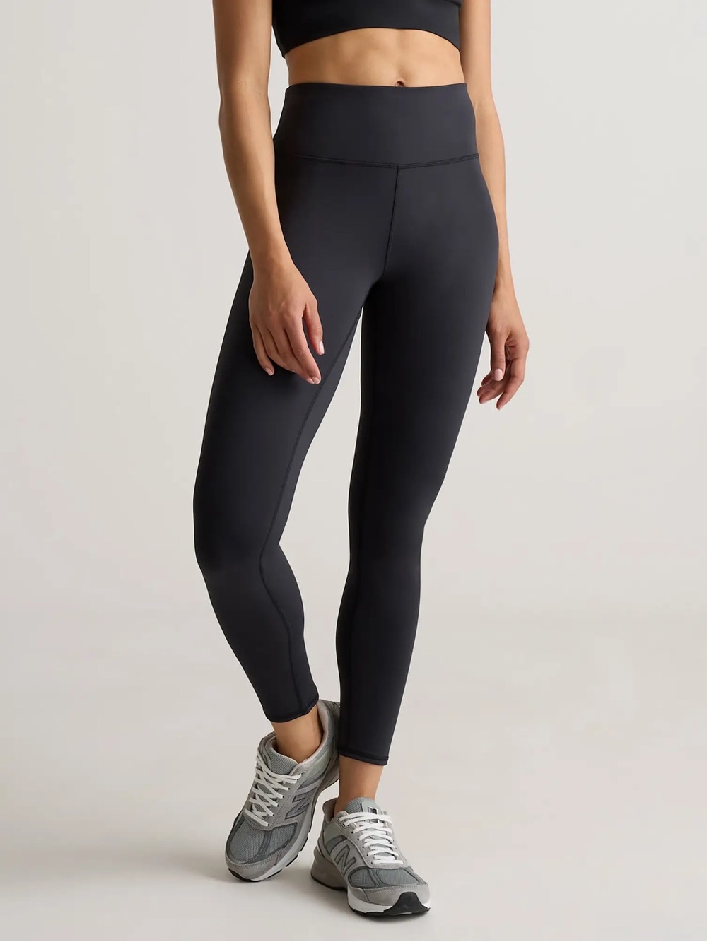 Quince Black Whistler High-Rise Thermal Workout Running Legging XL Extra Large
